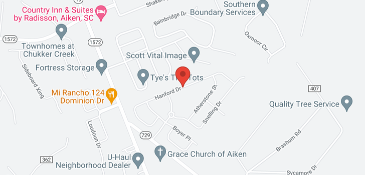 map of 7244 Hanford Drive, Aiken, SC 29803